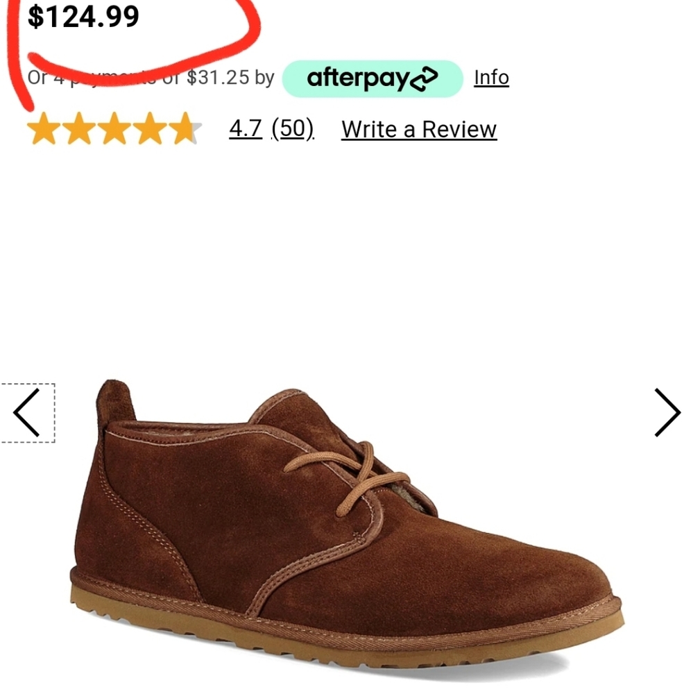 UGG  Maksim Chukka  Boots men's SZ#8 - Picture 2 of 11